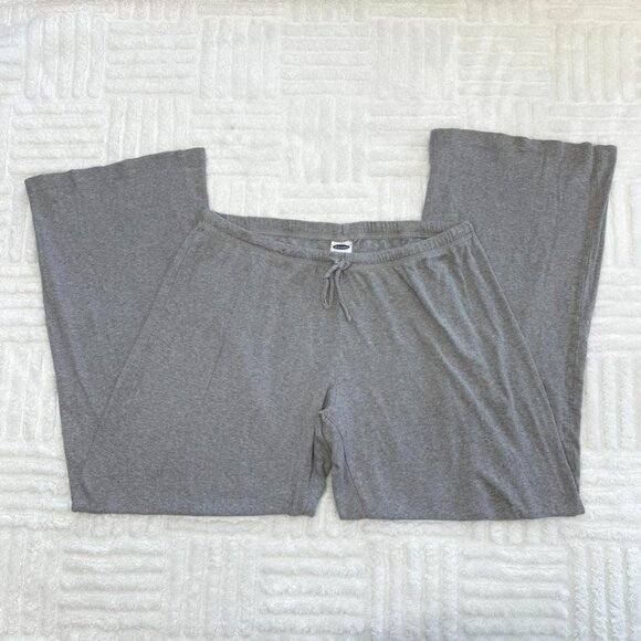 y2k Old Navy lounge pants grey pajama sleep pants grey w/ drawstrings - Picture 1 of 7